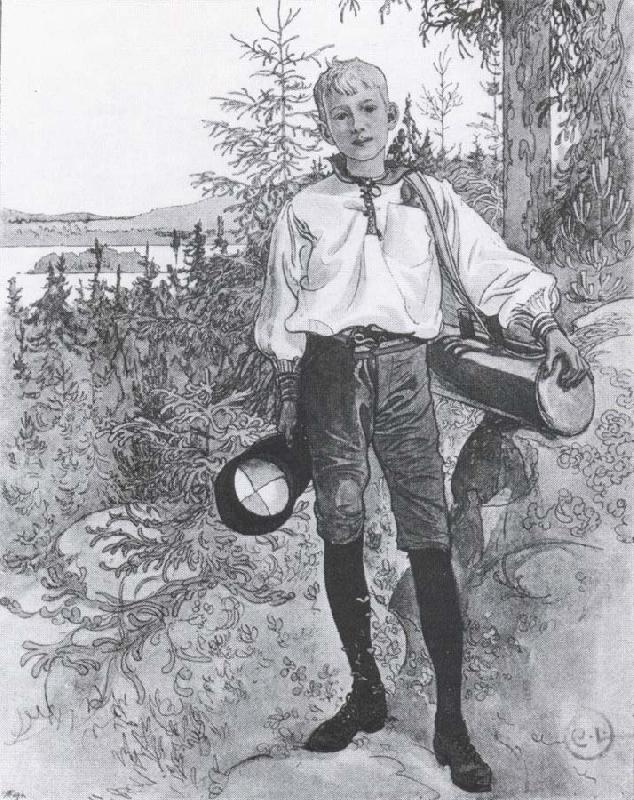 Carl Larsson To a little Boy